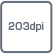 203dpi