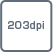 203dpi